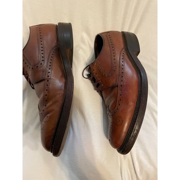 Allen Edmonds Mens Brogue Oxford Dress Shoes Size 7D Brown Leather - Picture 11 of 15